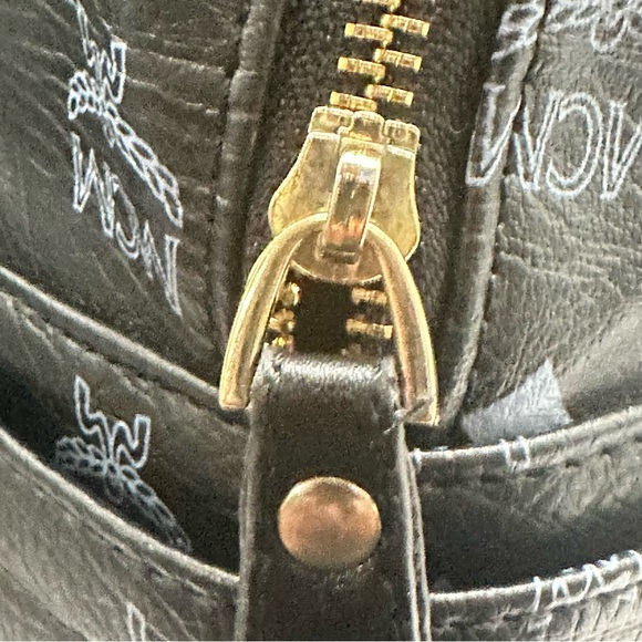 MCM Studded Backpack, Coated Canvas Leather, One Size - Picture 8 of 17